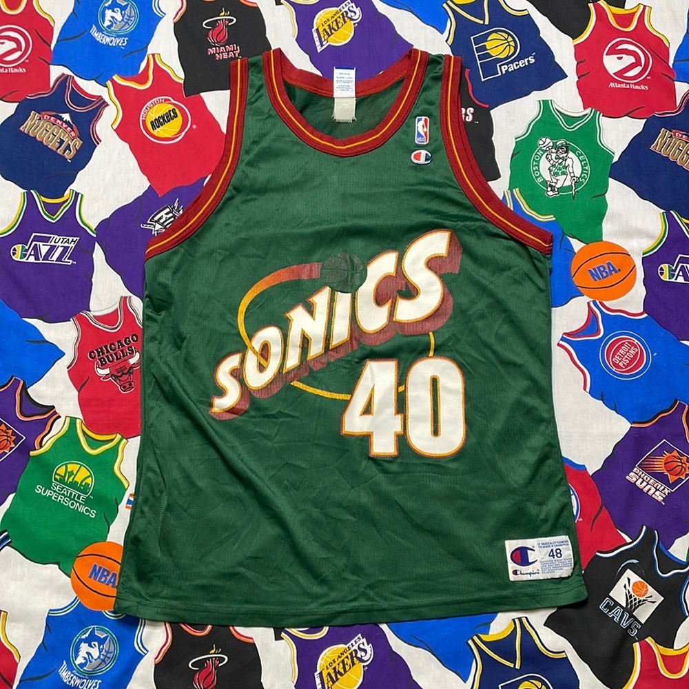 Vintage Champion Seattle SuperSonics “Kemp” Jersey